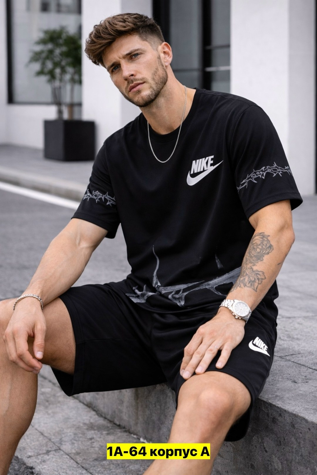 мужская мода,костюм летний с шортами и футболкой спортивный,мужская футболка,футболки nike,футболке
