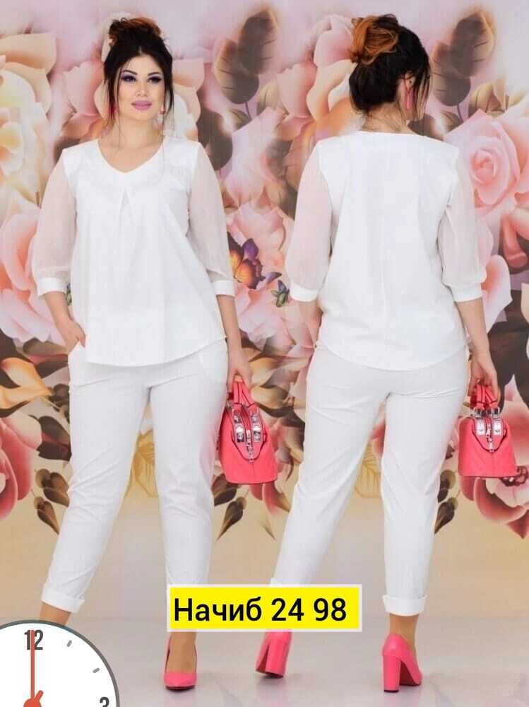 женский летний брючный костюм 56рамер,костюм женский,костюм с брюками,костюм брючный синий,женские костюмы больших размеров