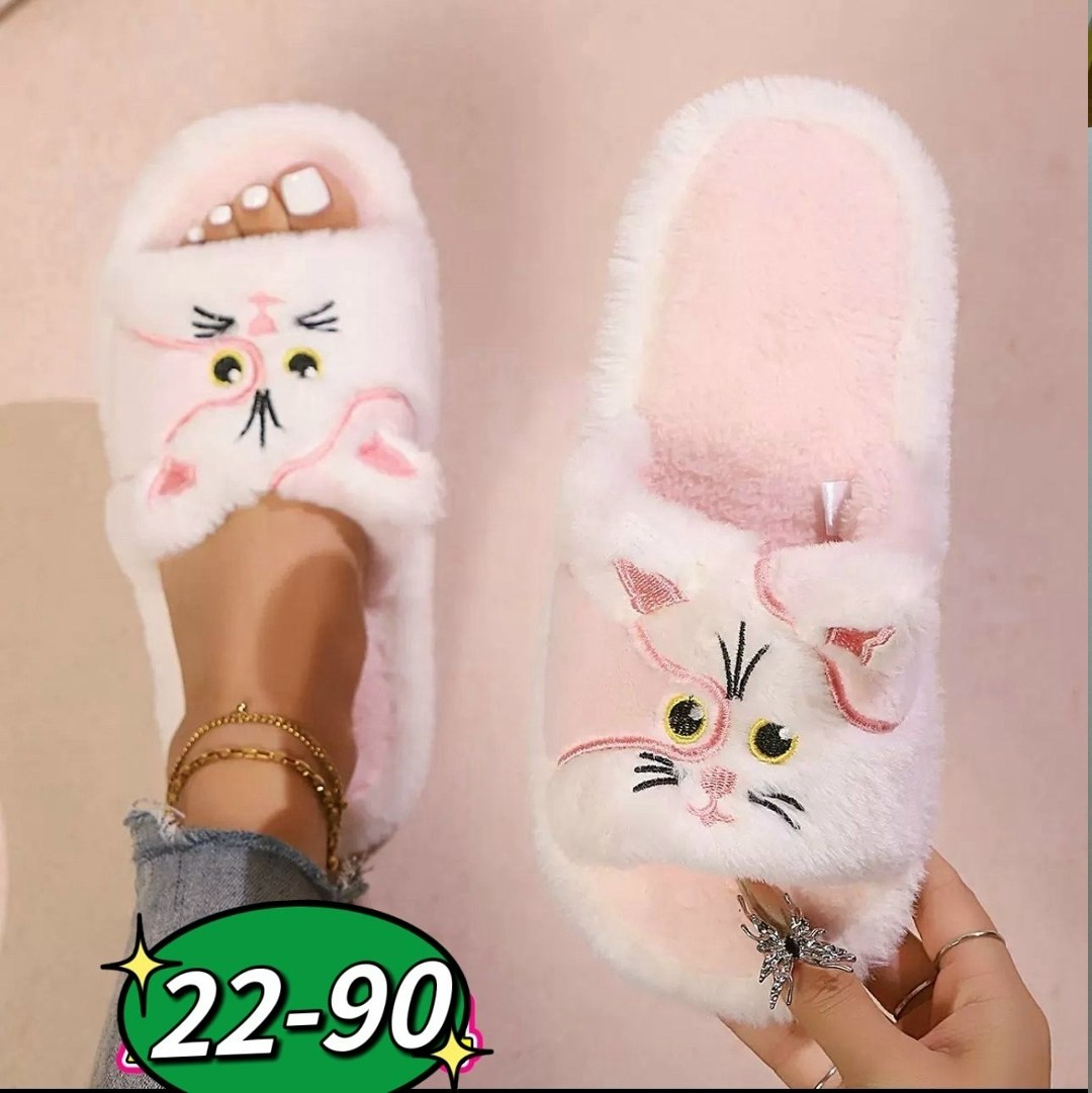 женские домашние тапочки с открытым носком,женские домашние тапочки,cat slippers женские легкие пушистые домашние тапочки,домашние тапочки пушистые женские,женские тапки