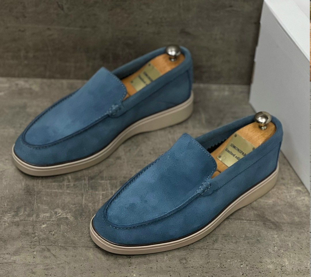 лоферы loro piana summer walk замшевые,мужские лоферы loro piana,,loro piana лоферы синие,мокасины лоро пиано мужские