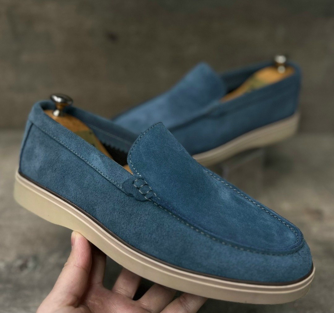 лоферы loro piana summer walk замшевые,мужские лоферы loro piana,,loro piana лоферы синие,мокасины лоро пиано мужские