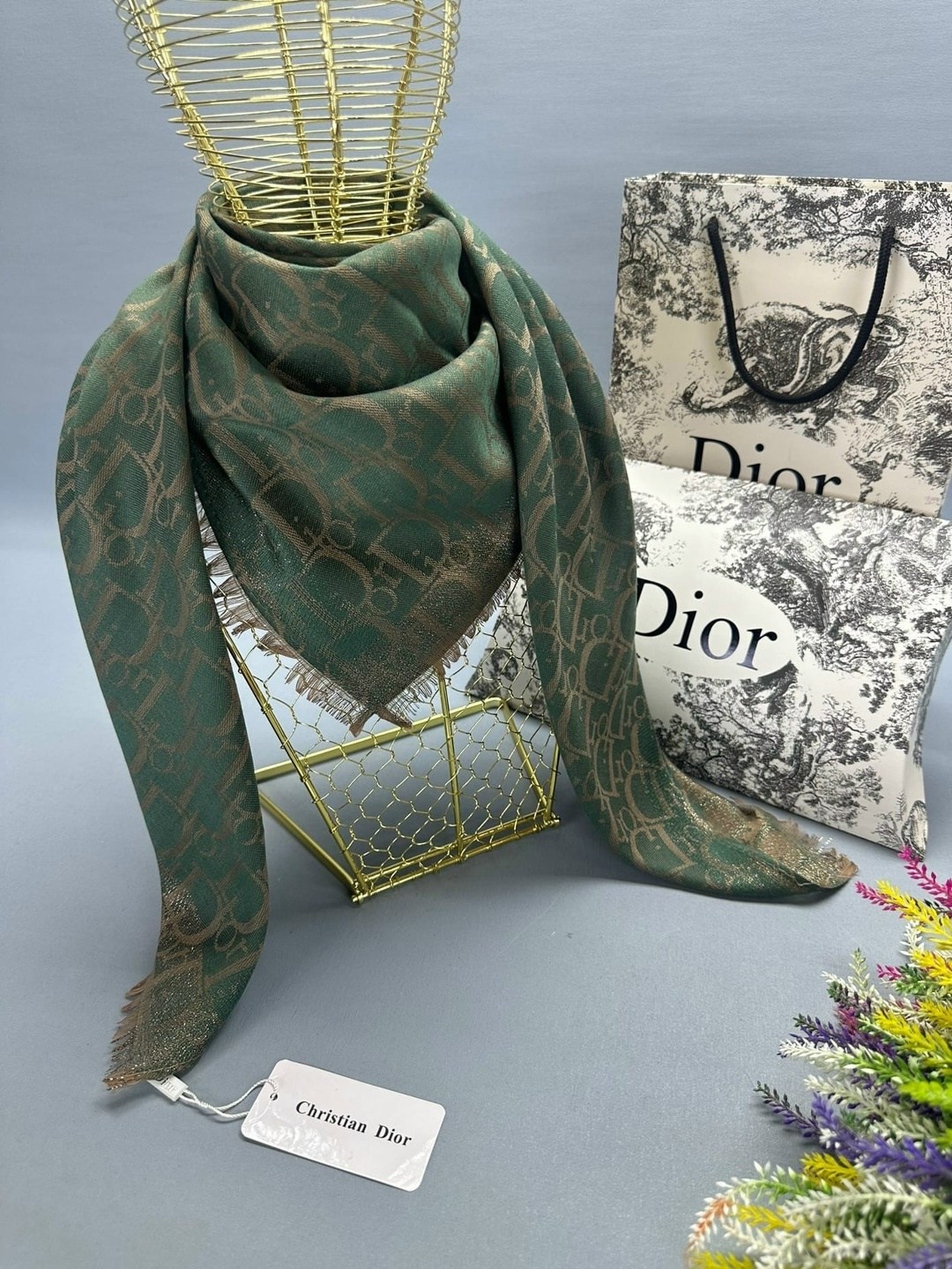 палантин платок,брендовый платок,платок dior,шарф женский платок,кашемировый платок