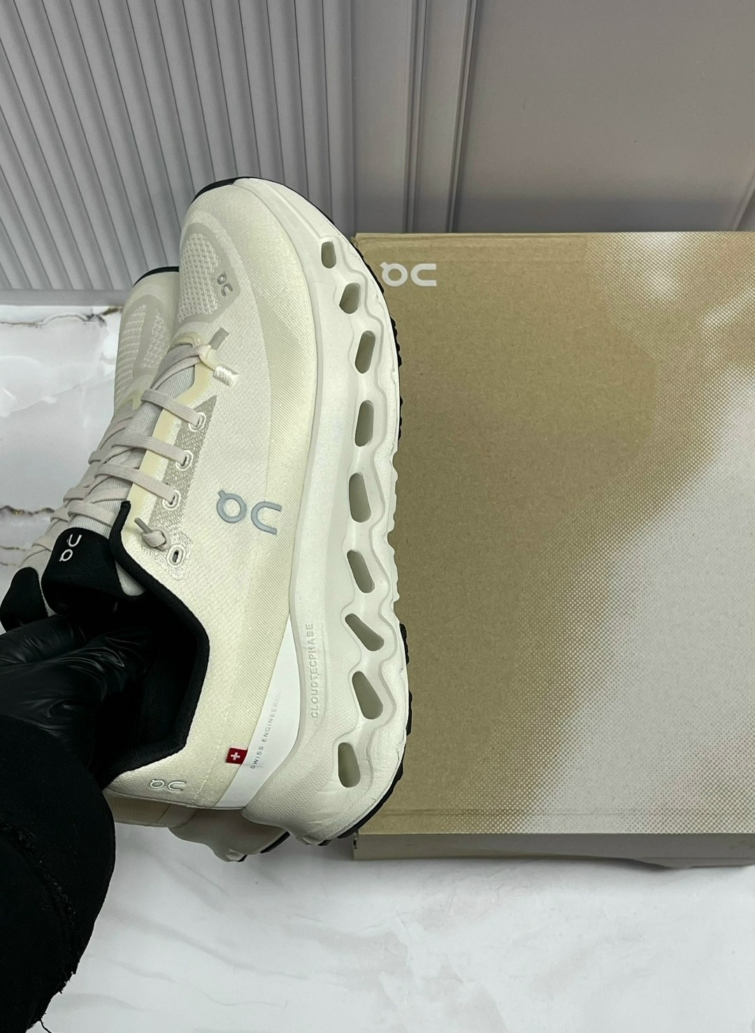 кроссовки on running cloudmonster 2 undyed frost women's белый,,спортивная ,кроссовки on,низкие кроссовки