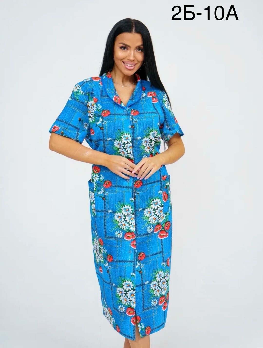 халат женский,халат хб,халат из бязи,халат на пуговицах,халат домашний