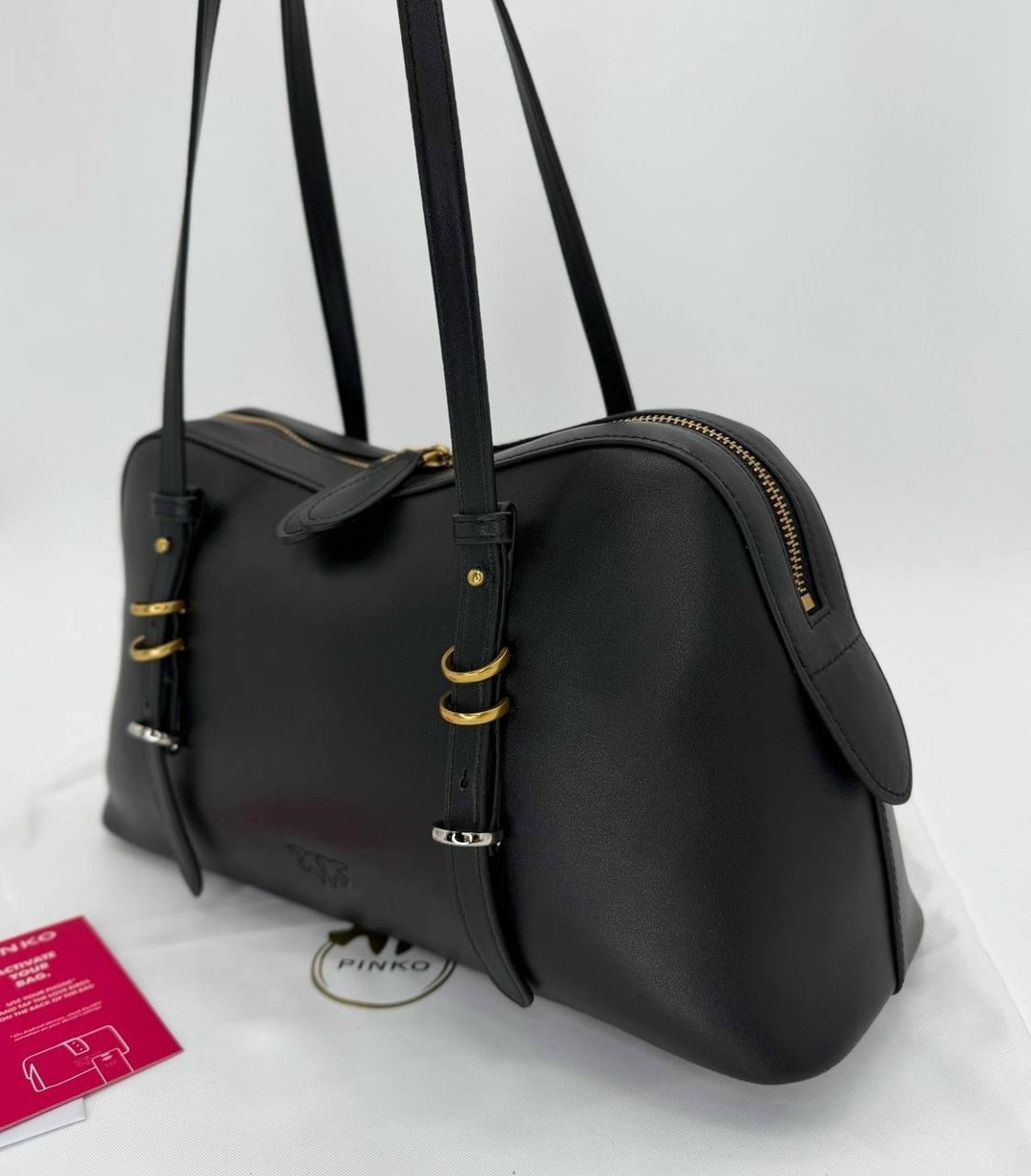 сумка pinko,сумка pinko женская,сумка pinko черный,женская черная сумка escape baguette pinko,сумка escape baguette pinko 105334/a0q0 чёрный
