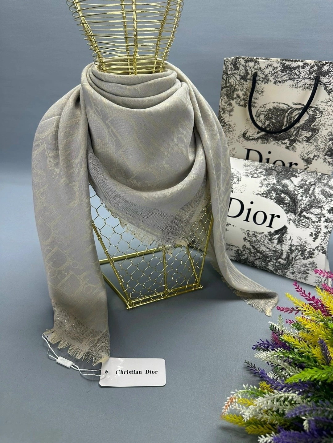 палантин платок,брендовый платок,платок dior,шарф женский платок,кашемировый платок