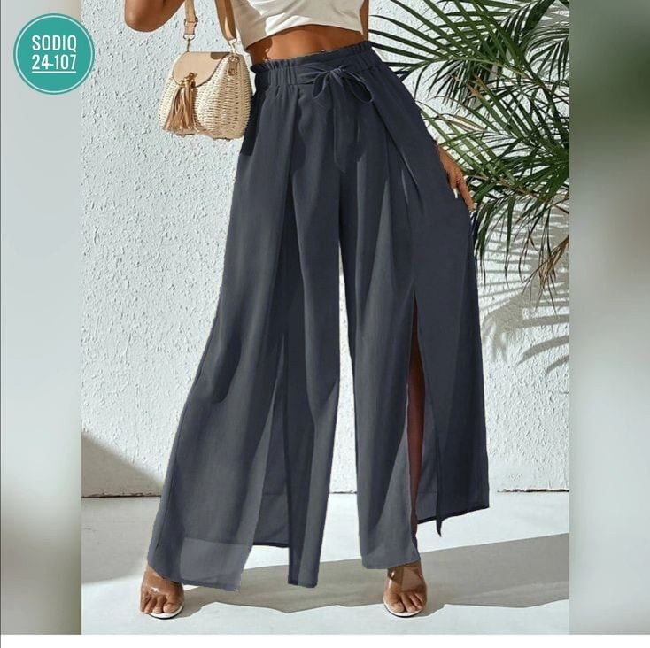 женские широкие брюки,брюки штаны широкие,женские летние брюки с разрезами,брюки женские летние палаццо арт. 11263381,летние брюки женские