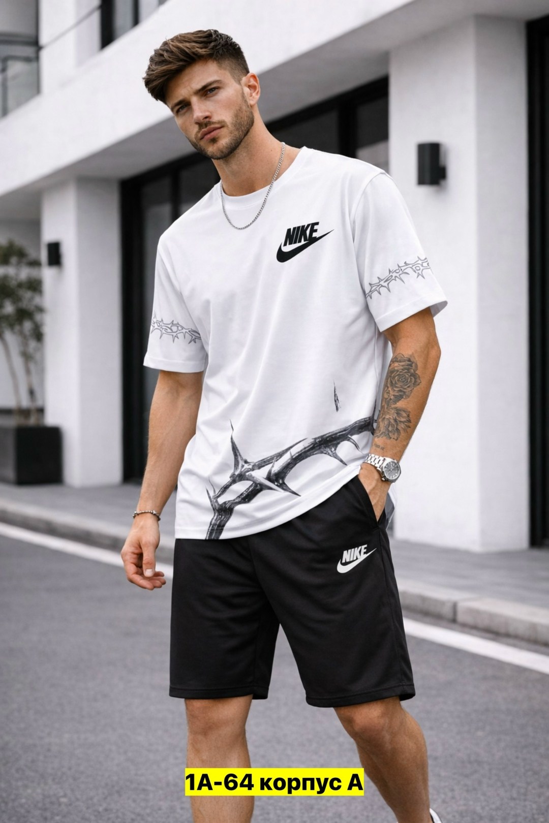 мужская мода,костюм летний с шортами и футболкой спортивный,мужская футболка,футболки nike,футболке