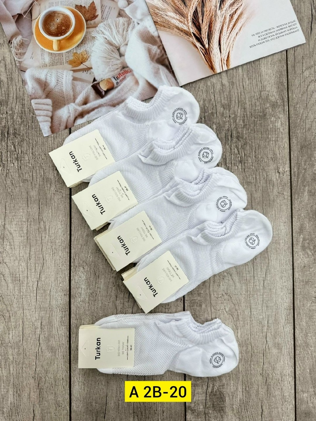 носки белые короткие набор 10 пар turkan,носки женские 10 пар,носки turkan женские 10 пар,носки женские,носки белые короткие набор 10 пар