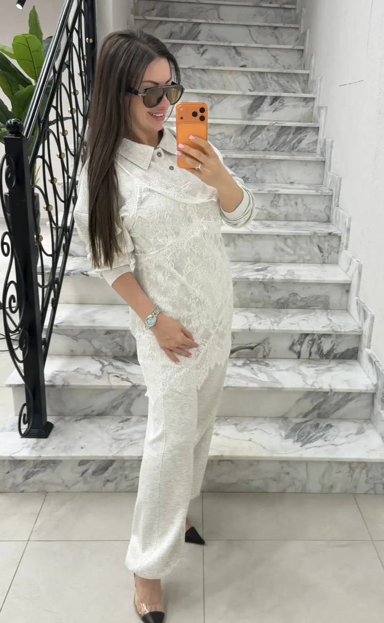 трикотажные костюмы,костюм женский вязаный,женский трикотажный костюм,брючный комплект,костюм брючный белый