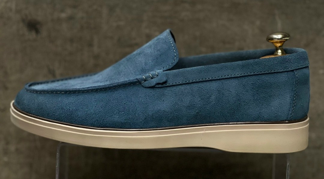 лоферы loro piana summer walk замшевые,мужские лоферы loro piana,,loro piana лоферы синие,мокасины лоро пиано мужские