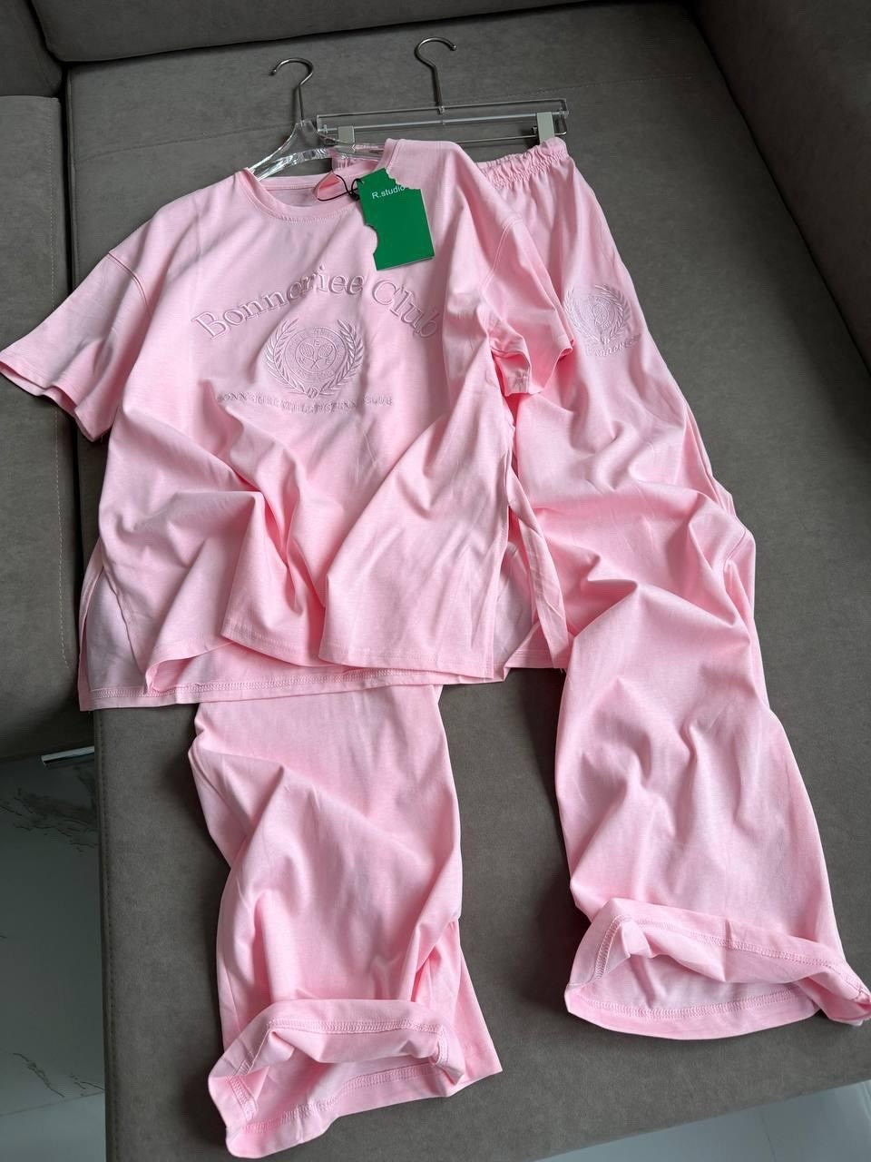 розовый футболка,костюм женский,розовая футболка chrome hearts,футболки женская,костюм