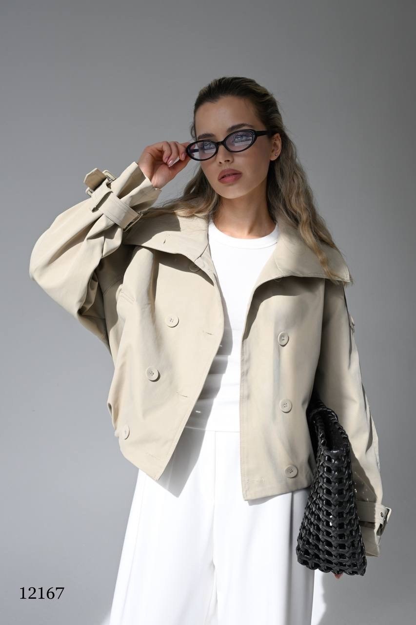 куртка тренч,куртка с карманами,легкая куртка,куртка женская,короткий тренч