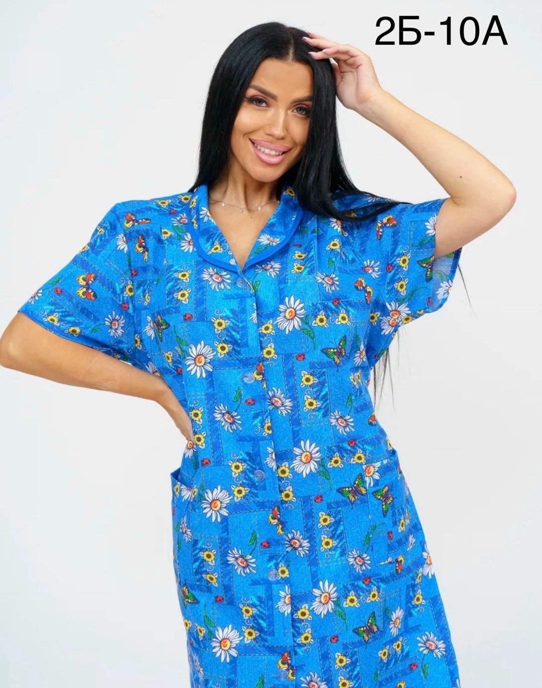 халат женский,халат хб,халат из бязи,халат на пуговицах,халат домашний