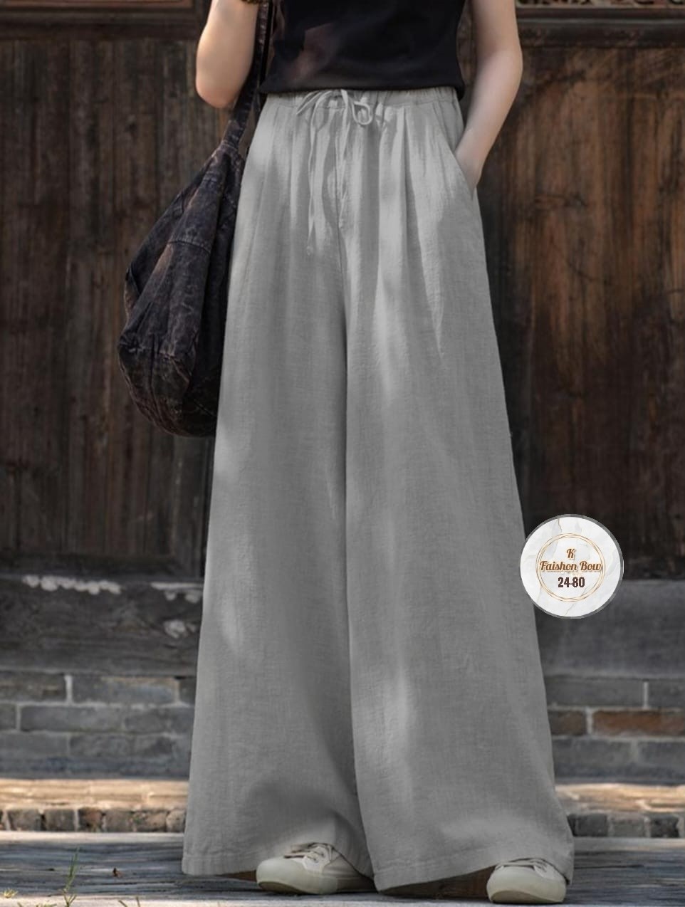 льняные широкие брюки,льняные широкие брюки с эластичной резинкой на талии,женские широкие брюки,льняные свободные повседневные широкие брюки,брюки льняные женские