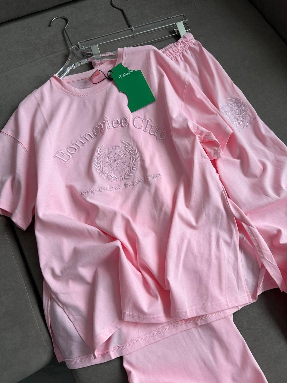 розовый футболка,костюм женский,розовая футболка chrome hearts,футболки женская,костюм