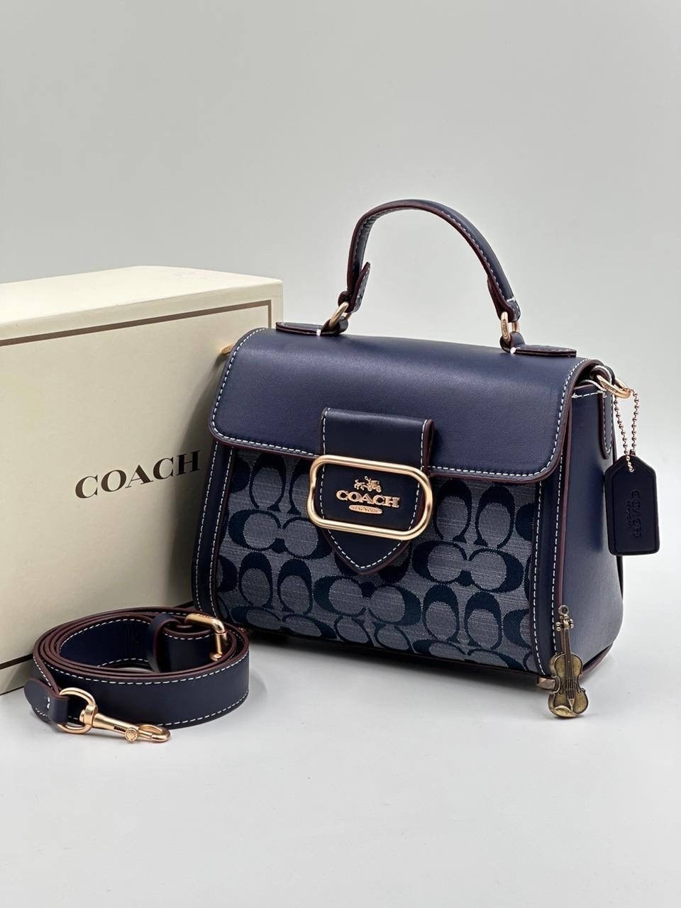 сумка женская coach,cумка coach,сумка coach синяя,сумка на плечо coach,сумка