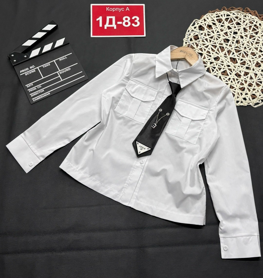 рубашкa школьная,рубашка для девочек,рубашка блузка,детская рубашка,блузка с галстуком