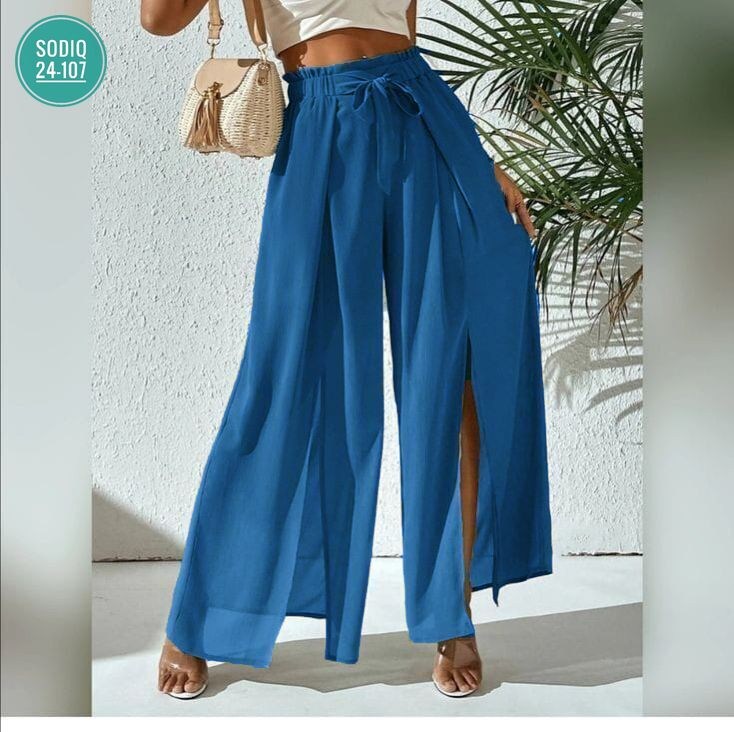 женские широкие брюки,брюки штаны широкие,женские летние брюки с разрезами,брюки женские летние палаццо арт. 11263381,летние брюки женские