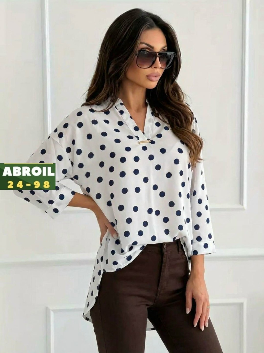 повседневная блузка,модные блузы,блузка в горох,блузка женская,модная блузка