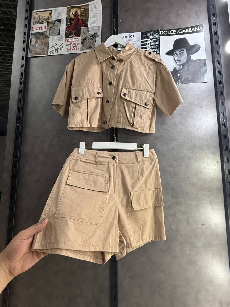 повседневный костюм,женский костюм с шортами,костюм шортами,одежда для женщин,стиль милитари