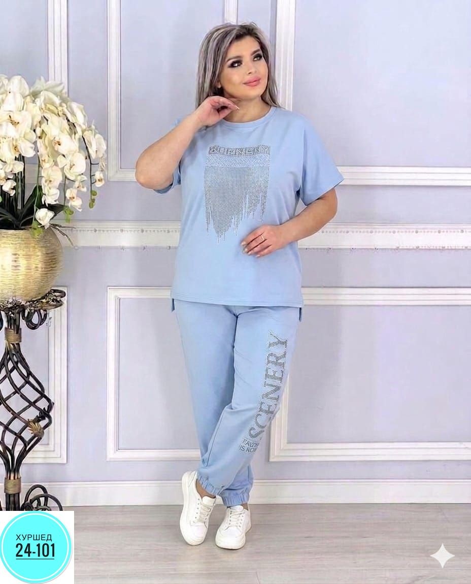 костюм спортивный женские летний,женский костюм двойка футболка/штаны nobilitas голубой (l размер),костюм спортивные женские костюмы,костюм двойка трикотаж,костюмы голубые
