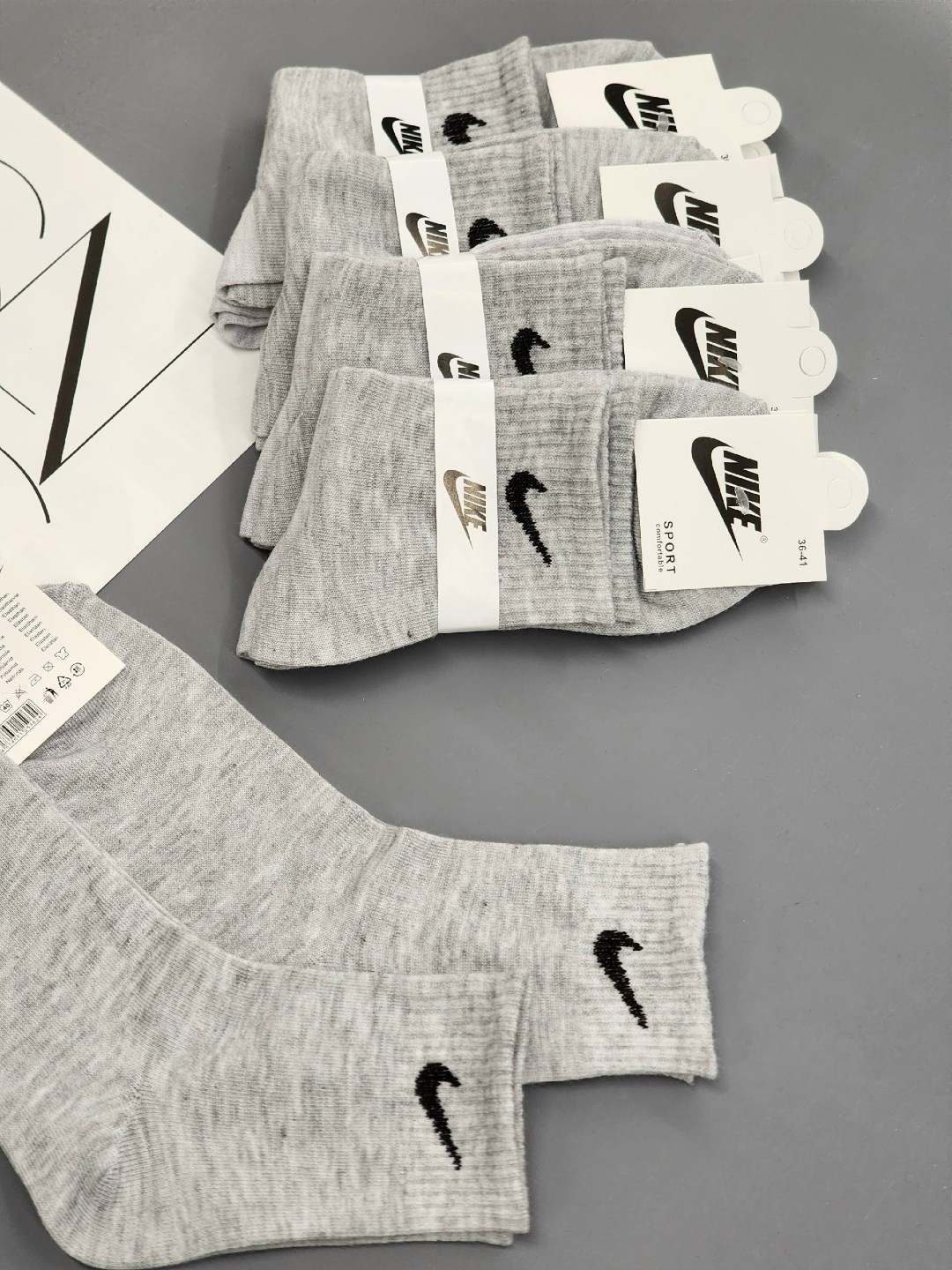 комплект носков nike,спортивные носки nike набор средних носков 5 пар,носки найк,носки высокие nike набор мужских носков,носки nike спортивные высокие набор 5 пар