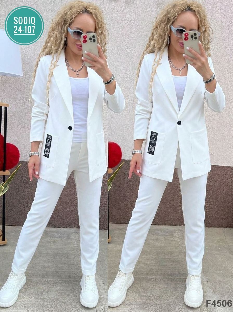 брючные костюмы,костюм женский,женский брючный костюм двойка,костюм брючный белый,женские костюмы двойки