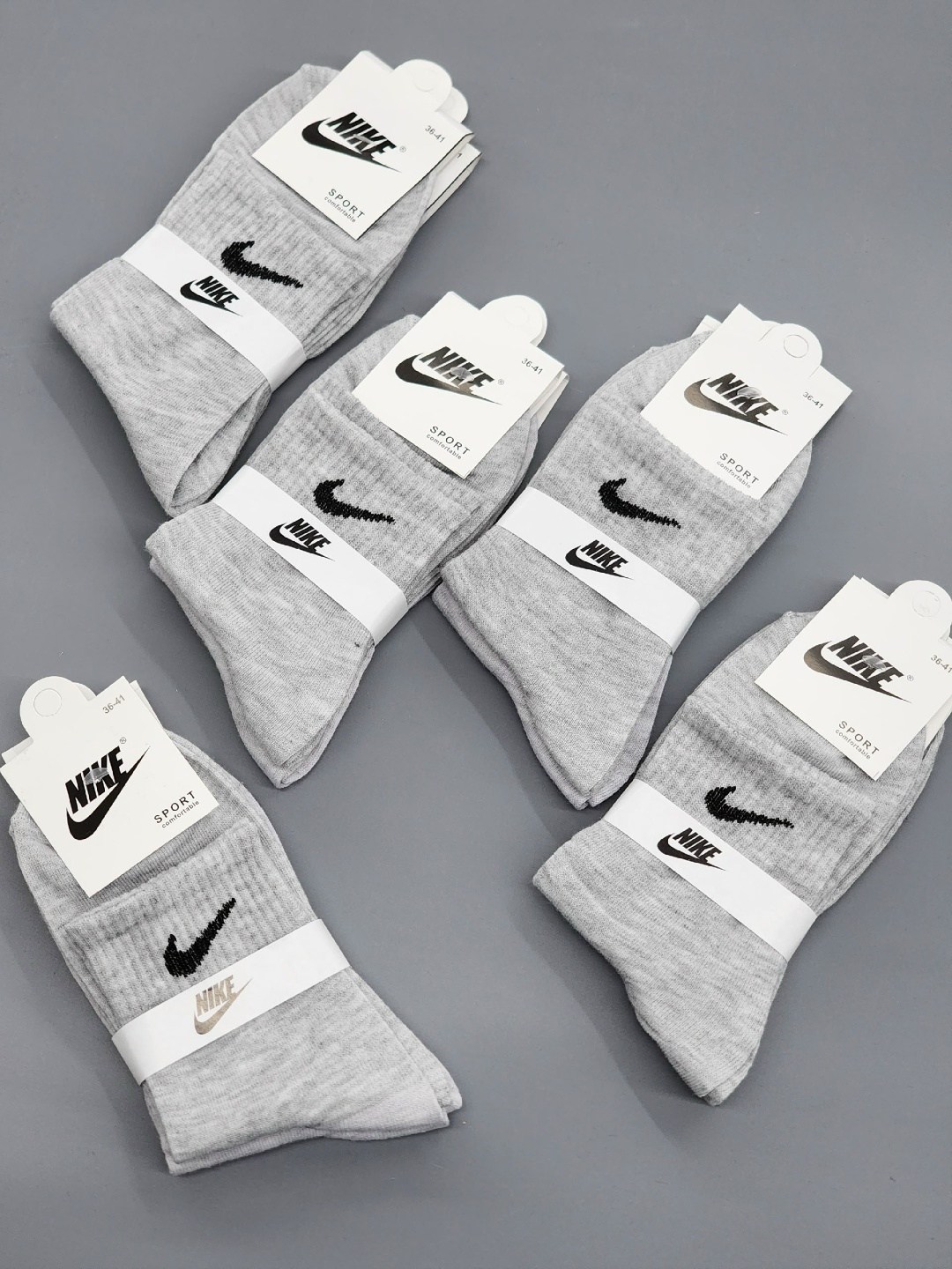 комплект носков nike,спортивные носки nike набор средних носков 5 пар,носки найк,носки высокие nike набор мужских носков,носки nike спортивные высокие набор 5 пар
