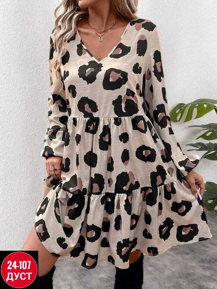 платье с леопардовым принтом,шифоновое леопардовое платье,платье стильное,платье женской,платье женское леопардовое
