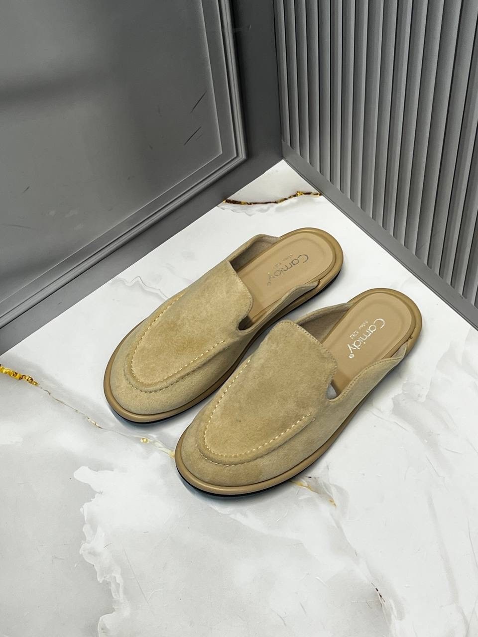 ,замшевые мюли,лоферы loro piana,мюли loro piana,женская