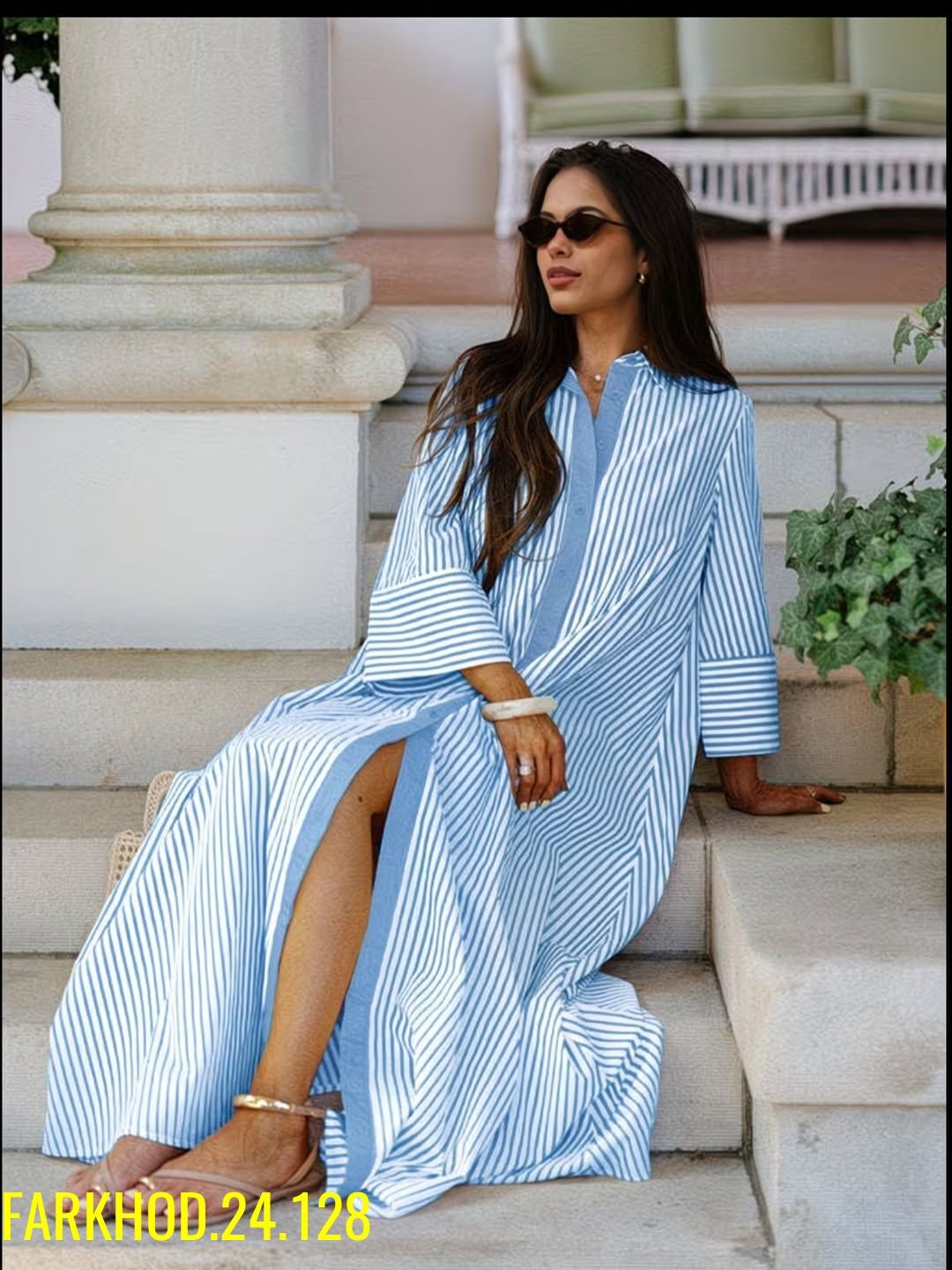 платья,модное платье,длинное платье,платье рубашка,платья в полоску