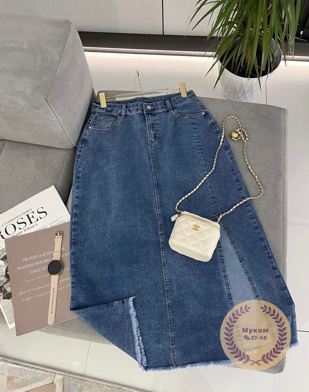 юбка джинсовая,юбка джинсовая женская,комбинированная джинсовая юбка,джинсовая юбка миди,джинсовая юбка женская с высокой талией