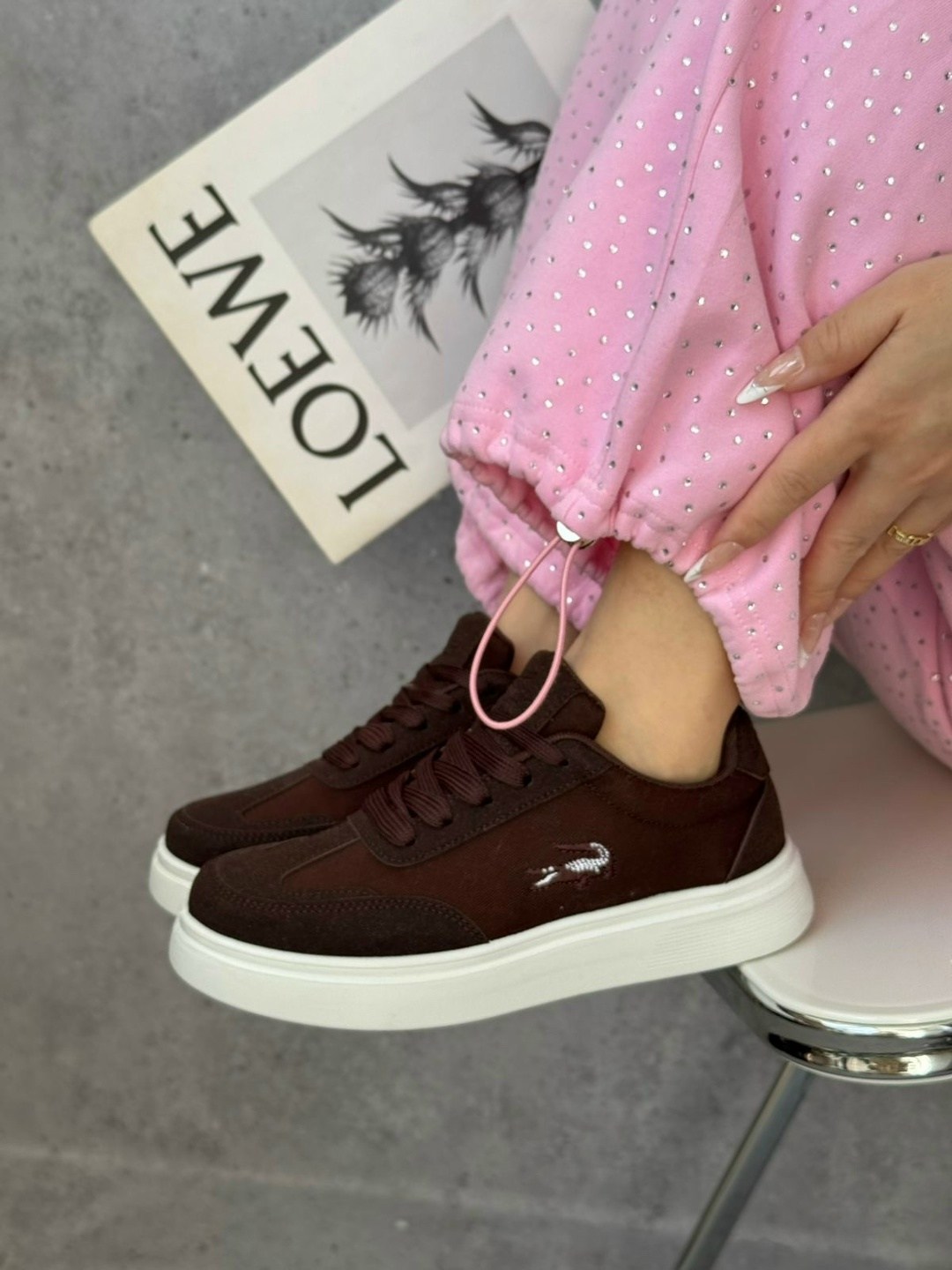 ,кроссовки lacoste,женские кроссовки,модные кроссовки,кроссовки замш