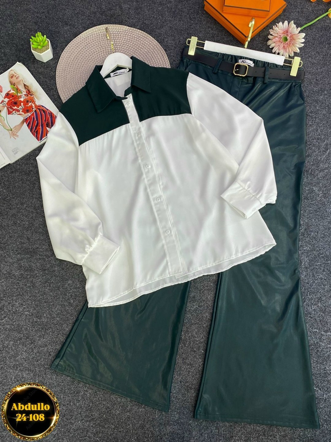 образ с брюками палаццо,брюки кожаные палаццо штаны широкие floy 251339977,брюки из искусственной кожи с высокой талией,женские брюки кожаные,широкие брюки