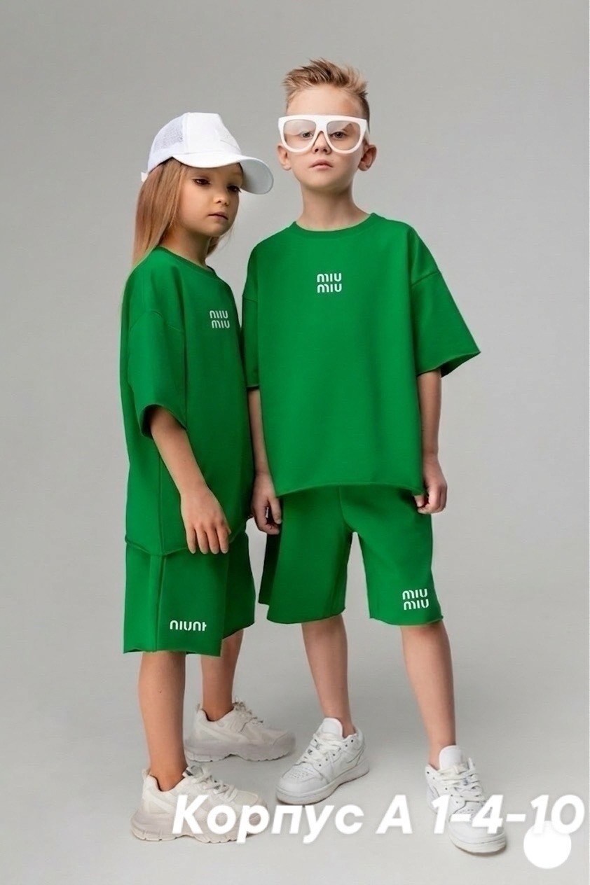 костюм однотонный с шортами,комплект костюм,костюм оверсайз с футболкой и шортами,одежда для мальчика,костюм для детей