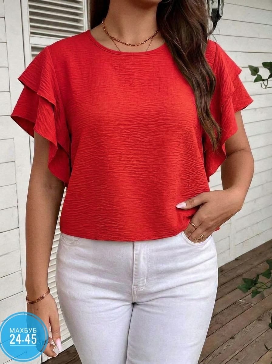 блузка с оборками,блузка женская,блузка с рукавами,блуза,блузка