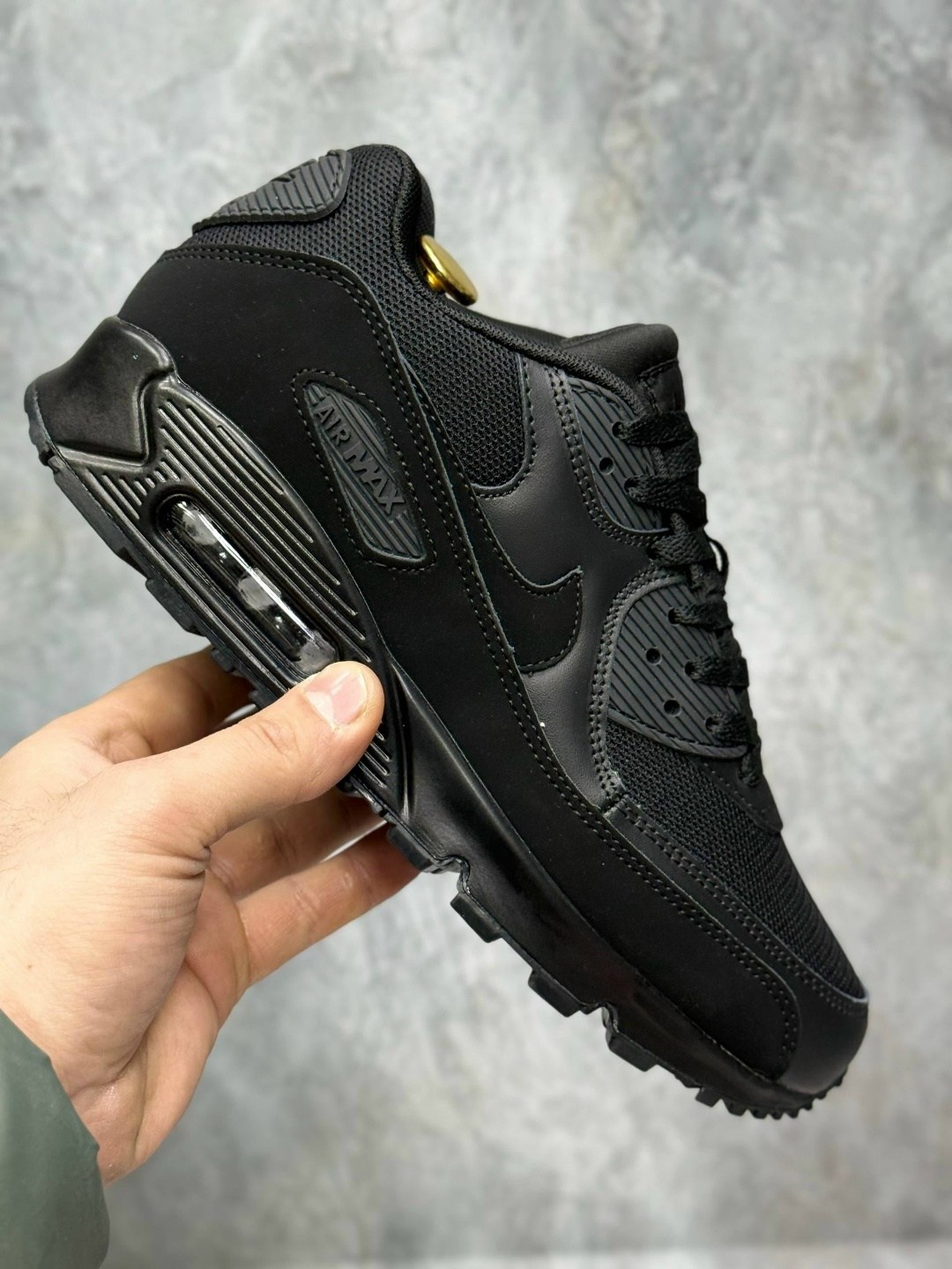 кроссовки nike air max 90,кроссовки,кроссовки nike air max 90 кожаные черные,кроссовки мужские nike m air max 90 черные,nike air max 90 black