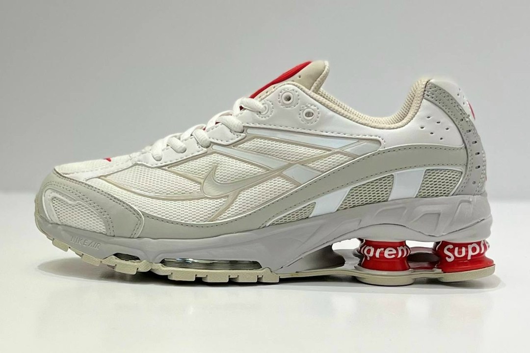 supreme x nike shox ride 2,кроссовки supreme,кроссовки supreme x nike shox ride 2 sp белые,кроссовки nike shox ride 2 x supreme white,supreme nike shox ride 2