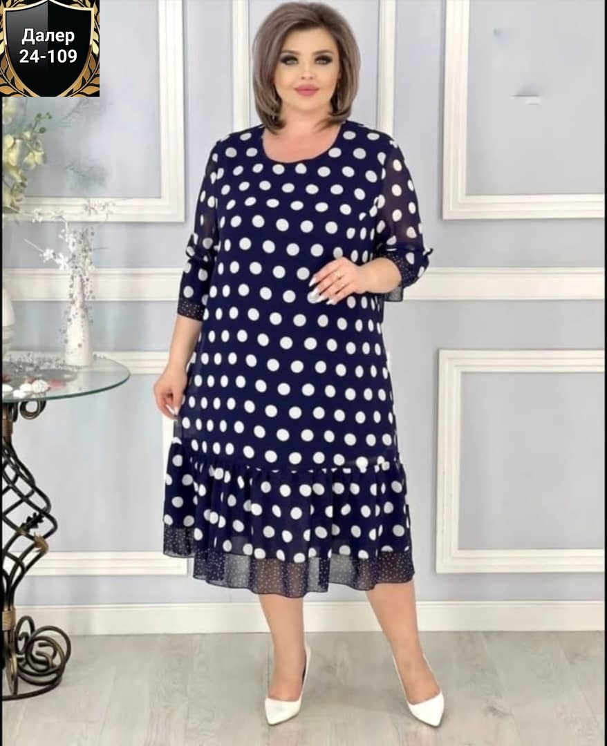 платье женское,платье в горошек,вечернее платье больших размеров нарядное в горошек saliya brand,нарядное платье,платье больших размеров