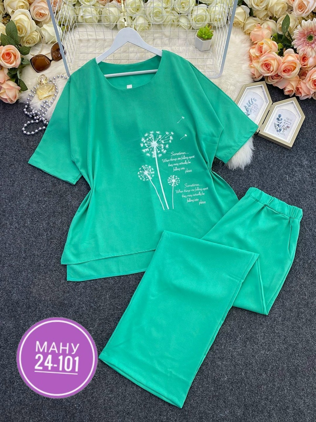 костюм двойка повседневная,костюм женский двойка,костюм женский,костюм двойка,женский костюм двойка футболка/штаны nobilitas голубой (l размер)