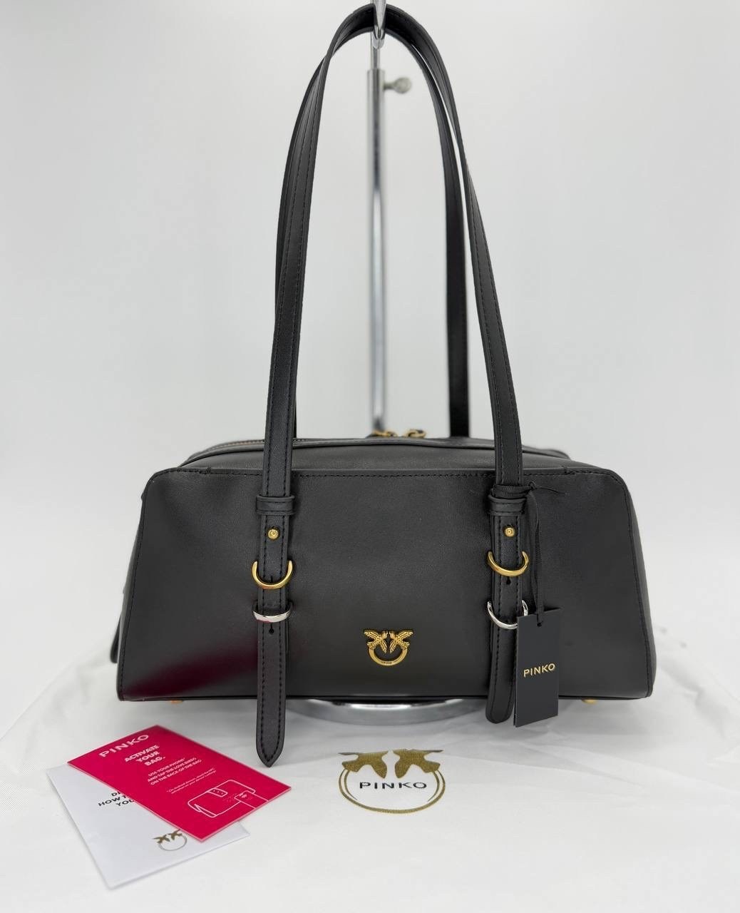 женская сумка pinko,сумка pinko,сумка pinko черный,сумка escape baguette pinko 105334/a0q0 чёрный,женская черная сумка escape baguette pinko