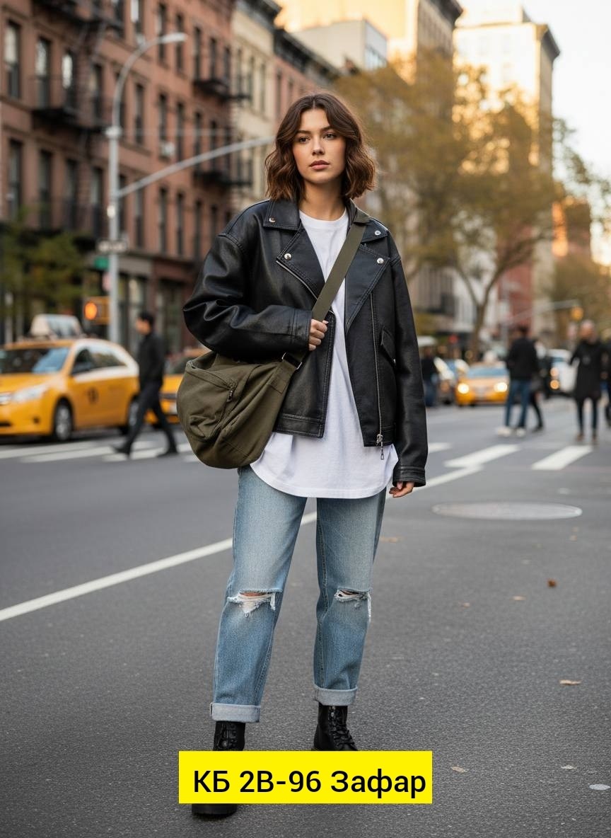 куртка косуха h&f b женская оверсайз арт: 28918766,женская куртка кожаная косуха,куртка косуха женская,куртка косуха кожаная,стильная женская кожаная куртка оверсайз косуха