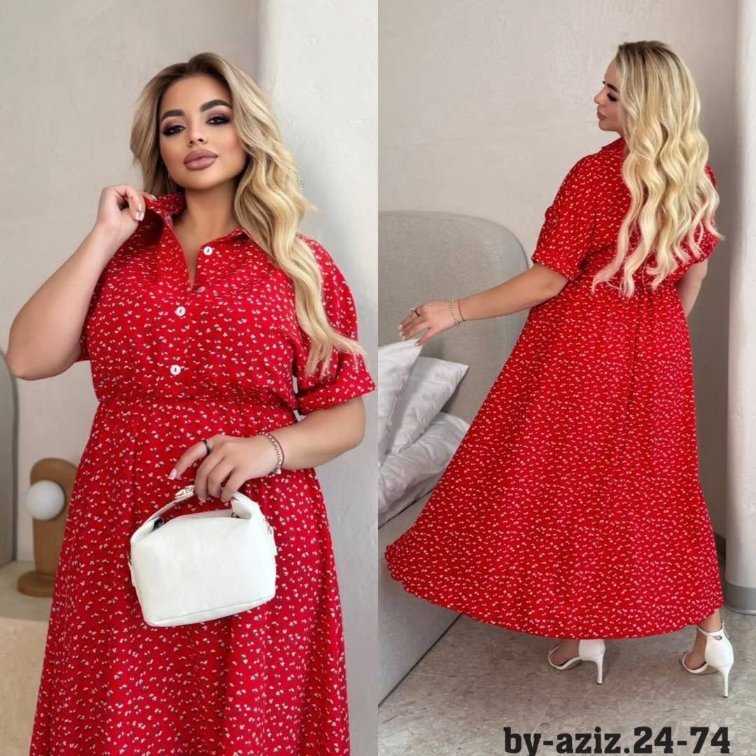 красное платье миди,платье миди,повседневные платья,платья женские больших размеров,летние платье
