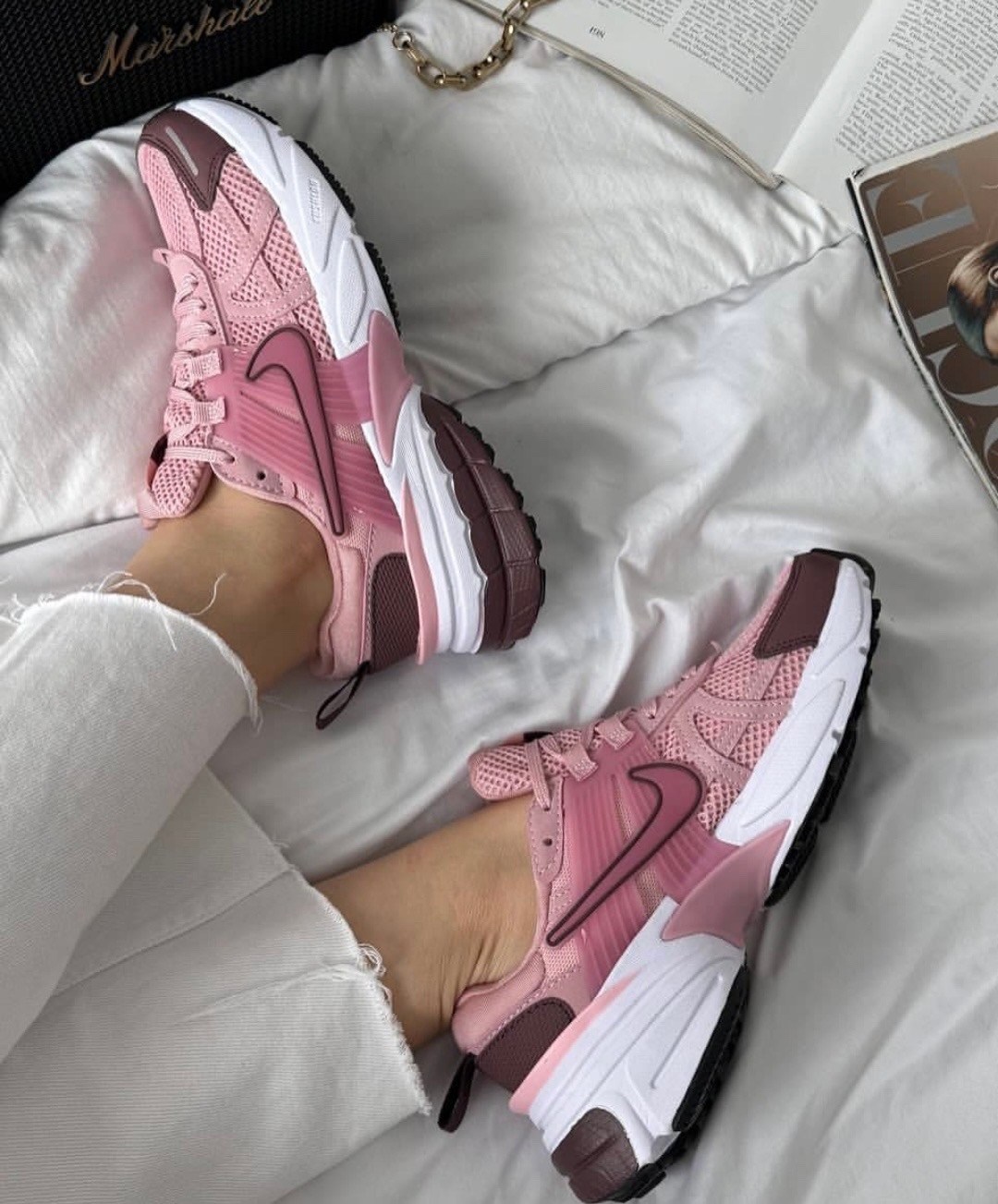 женские кроссовки,кроссовки,кроссовки nike женские,спортивная ,розовые кроссовки