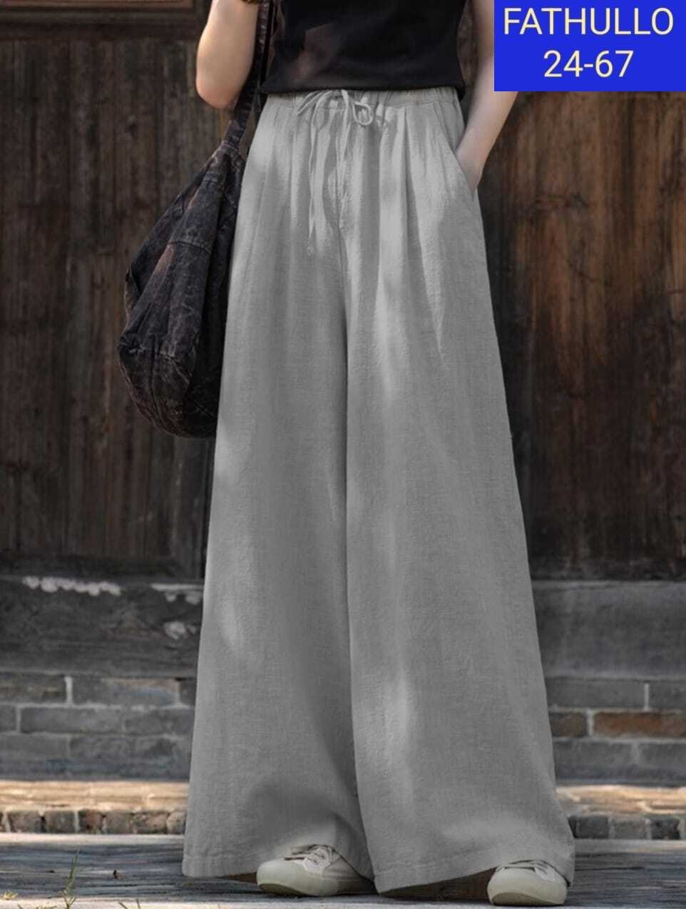 женские широкие брюки,льняные широкие брюки,брюки палаццо льняные женские,льняные брюки женские широкие,брюки женские широкие из хлопка и льна