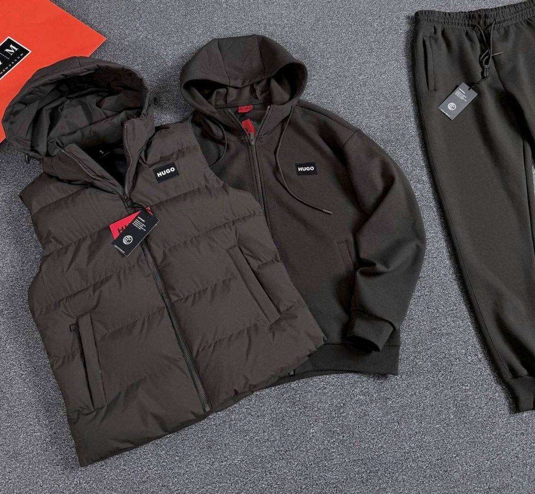 жилетка хуго босс мужская,спортивный костюм hugo boss,спортивные костюмы для мужчин,жилетка мужская утепленная с капюшоном hugo boss,костюм тройка