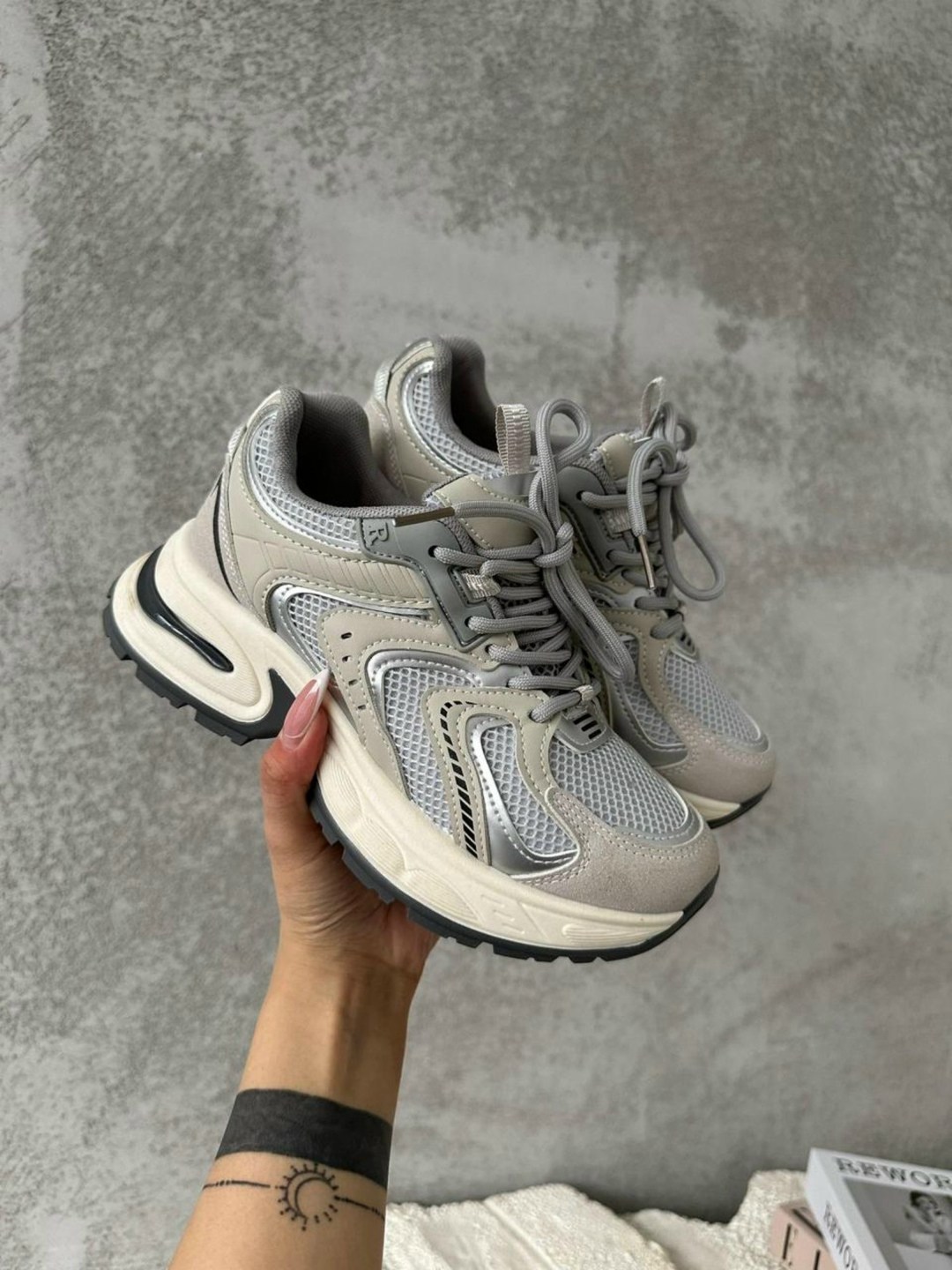 кроссовки женскиe,кроссовки wenpu chunky sneakers women's low-top серый,кроссовки,кроссовки ,кроссовки эко