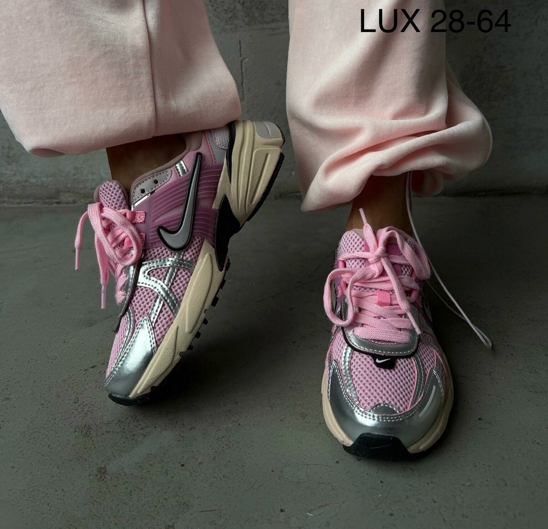 кроссовки nike v 2 k run,кроссовки nike,nike кроссовки для бега,кроссовки для бега v2k run женские с низким верхом розовые/серебристые nike,кроссовки беговые женские