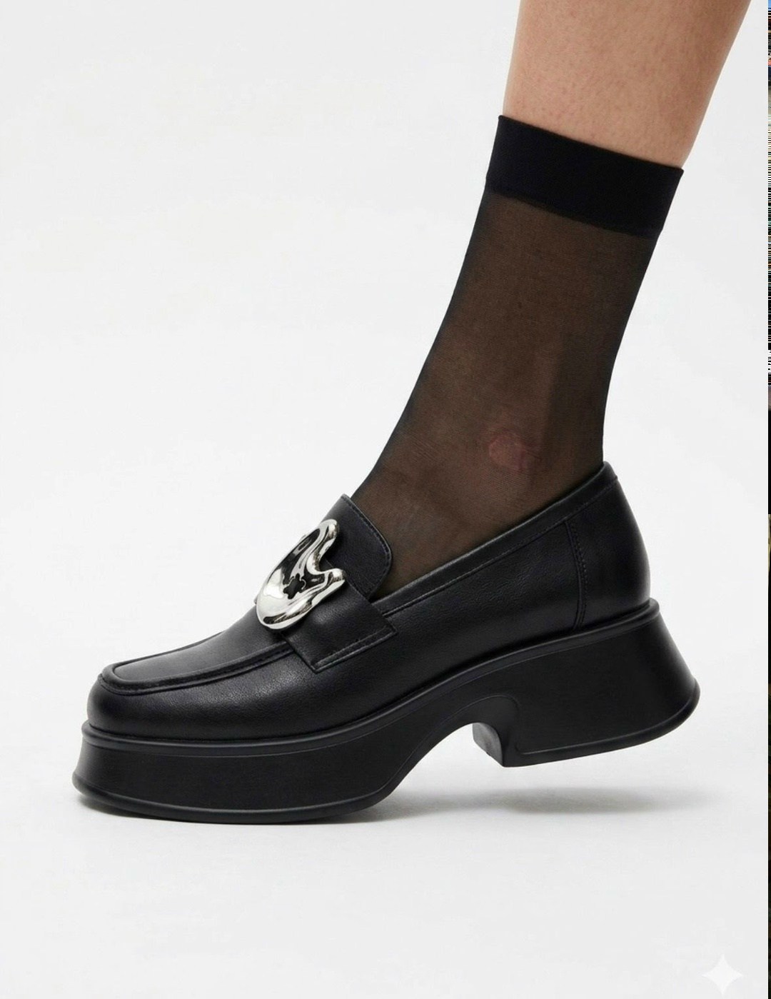 женские лоферы,,женская ,массивные лоферы,лоферы женские черные